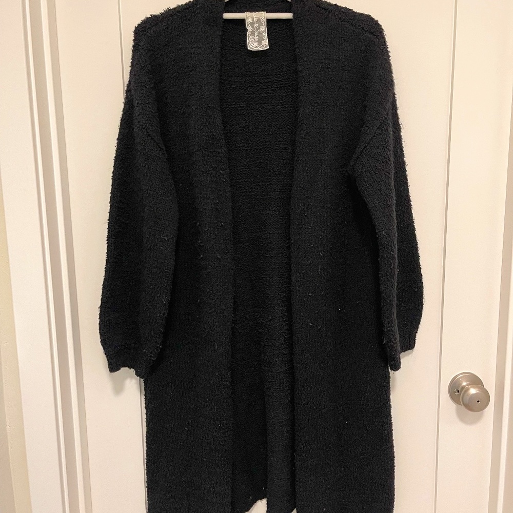 Sadie & Sage Oversized Black S Cardigan